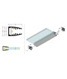 2m Aluminiumprofil MIKRO10 + 2m Montageprofil MIKRO10 - Eloxiert