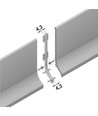 1m Abschlussprofil BASE - Unbehandeltes Aluminium