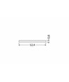 2m Abdeckung J SLIDE - Mattiert