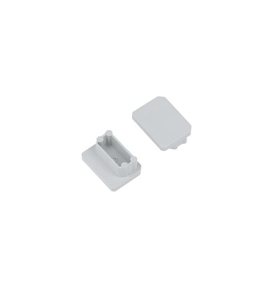 1 Stk. Endstück UNI-TILE12 - Grau