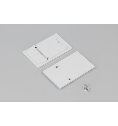1 Stk. Endstück COMBO30-01A - Metall, weiß
