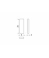 1 Stk. Magnetischer Halter M02 - 6x20x2mm