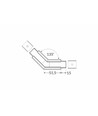 Profilverbinder LINEA-IN20 135GR - Eloxiert