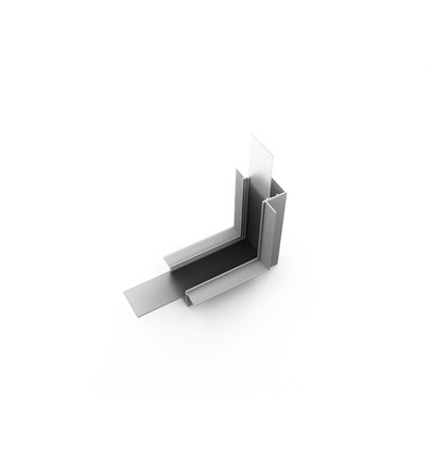 Profilsammler VARIO30-05 90GR - oben / unten, eloxiert