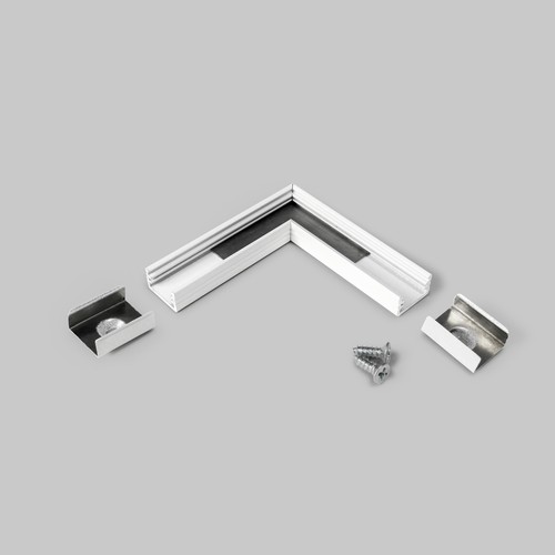 Profilsammler SLIM8 90° - Weiß lackiert