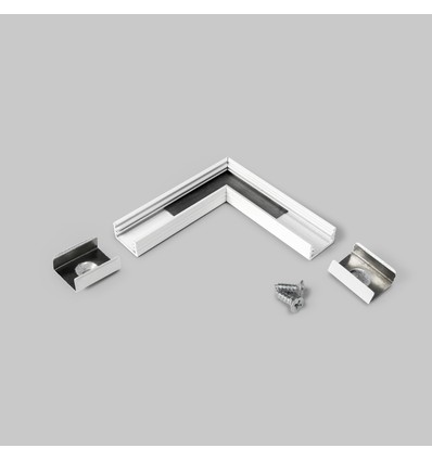 Profilsammler SLIM8 90° - Weiß lackiert
