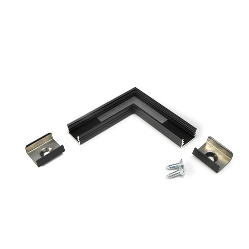 Profilsammler SLIM8 90° - Schwarz eloxiert