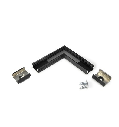 Profilsammler SLIM8 90° - Schwarz eloxiert
