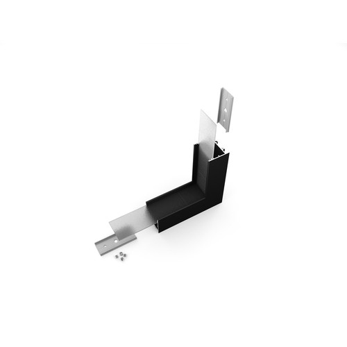Profilsammler VARIO30-02 90GR - oben/unten, schwarz eloxiert