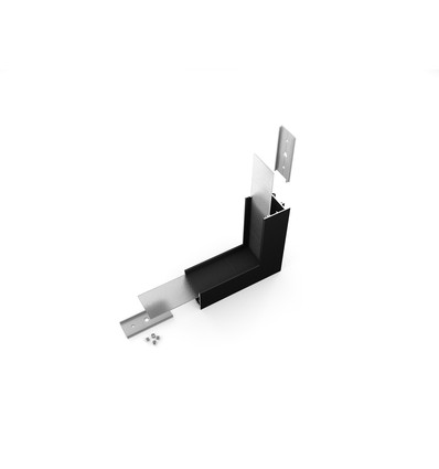 Profilsammler VARIO30-02 90GR - oben/unten, schwarz eloxiert