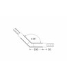 Profilsammler VARIO30-02 135° - Weiß lackiert