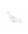Profilsammler VARIO30-07 120° - Schwarz eloxiert