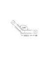 Profilsammler VARIO30-07 135° - Weiß lackiert