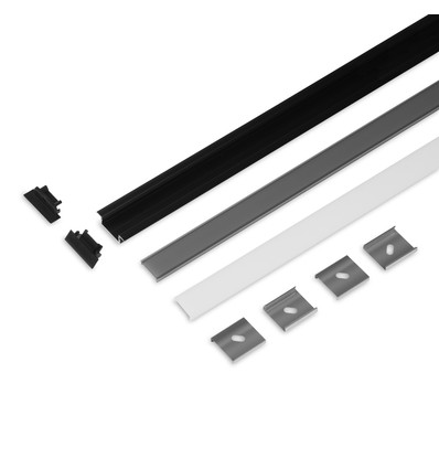 2m Set GROOVE14.V2 + C3 CLICK - Schwarz eloxiert