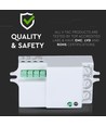Mikrowellen-Bewegungsmelder für LED - Max 300W, 180°/360°, IP20 Innenbereich