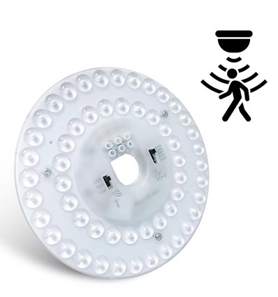 Ø17 cm / 24/18/12W Sensor LED-Einsatz - Wählbare CCT, ersetzt G24, Ringlampen und Kompaktleuchtstofflampen, flicker free