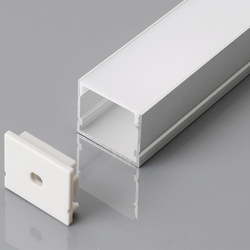 2m Aluprofil-Set - LED-Strip-Profil, Oberflächenmontage, 200x3x2cm