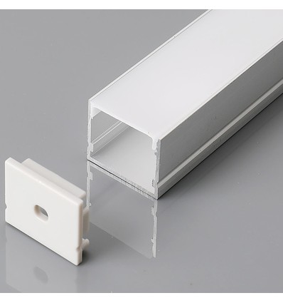 2m Aluprofil-Set - LED-Strip-Profil, Oberflächenmontage, 200x3x2cm