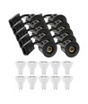 10 Stk. Einbauspots Inno88 - Inkl. 6W RA97 GU10, schwarz, IP44, isolierungsgeeignet