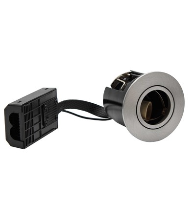 GU10 Einbaustrahler Inno88 - Gebürstetes Alu, IP44, zugelassen für die Installation in Dämmung