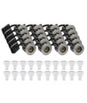 20 Stk. Einbauspots Inno88 - Inkl. 6W RA97 GU10, gebürstetes Aluminium, IP44, für Isolierung zugelassen