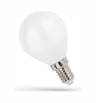 E14 5,5W LED Tropfenlampe - G45, Filament, mattes Glas, warmweiß, 300°