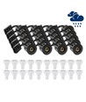 20 Stk. LEDlife Einbaustrahler Inno88 Außen - Inkl. 6W GU10, Schwarz, IP44, Isolationsgeeignet