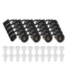 20 Stk. LEDlife Einbaustrahler Inno88 Außen - Inkl. 6W GU10, Schwarz, IP44, Isolationsgeeignet