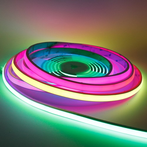 5m 21W/m Neon RGBIC COB LED-Streifen - 24V DC, IP67, 720 LEDs pro Meter