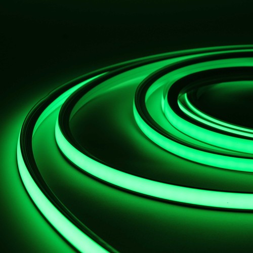 5m 8W/m AnyCut Neon Flex 10x10 Grüne LED-Strip - 12V DC, kein Schnittintervall