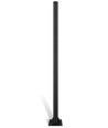 3m Mast für Straßenlampen und Fluter Ø60mm - Schwarz, verlängerbar