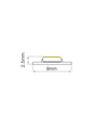 5m 4,8W/m LED-Streifen - 24V DC, 11000K, IP20, 60 LEDs pro Meter