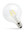 E27 8W LED Globe-Lampe - Kohlefaden-Optik, klar, Ø12,5 cm