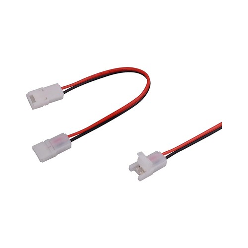Verbinder für 8mm LED Strips - Dual Head, 2-polig