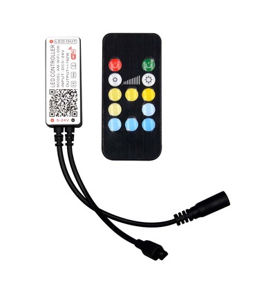 WiFi LED Controller mit Fernbedienung, 12V/24V - Smart Life, Google Home, CCT/RGB, 72-144W