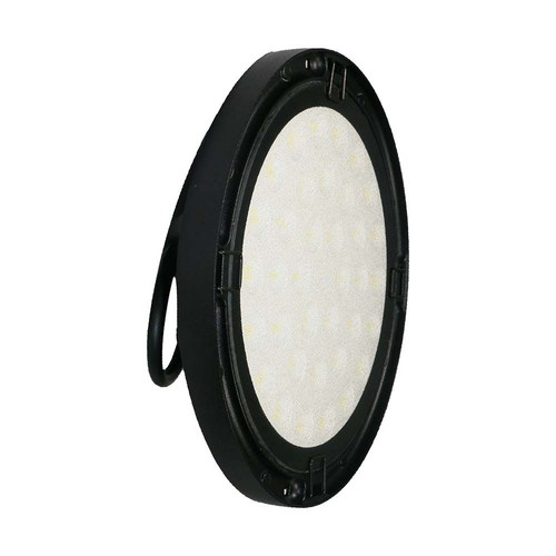 100W LED Hallenstrahler, 120lm/W - 110 Grad, IP65, 6500K, schwarzes Finish
