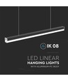 120cm 40W LED Lichtband - 107lm/W, Schwarz, IP20, IK08, durchverdrahtet, 4000K