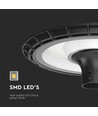 V-Tac 120W runde LED-Straßenlampe - Ø60mm, IP65