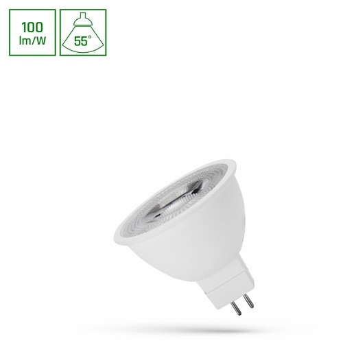 LED MR16 4W - 12V, 55 Grad, kaltweiß, mit Linse, Spectrum