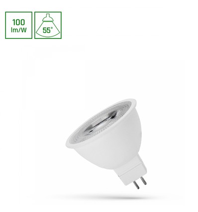 LED MR16 4W - 12V, 55 Grad, kaltweiß, mit Linse, Spectrum