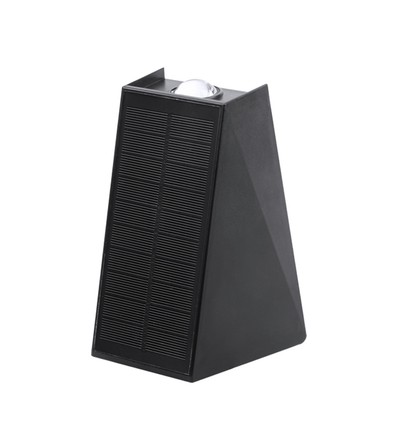 Solar-Wandleuchte - IP54, schwarz, Up/Down, Dämmerungssensor