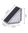 2 Stk. Solarbetriebene Sensor-Treppenleuchten - Dämmerungssensor, IP54