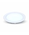 22W Ø24cm LED Einbaupanel - Ausschnitt: Ø22 cm, Maße: Ø24 cm, weißer Rand, Ultra-Slim Design