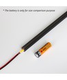 240cm Beleuchtung für Akustikpaneele schwarz - Komplettset mit Alu-Profil und COB LED-Streifen