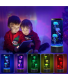 Jellyfish RGB 25 cm hohe Lampe - Ø9 cm, perfekt für Kinder und Junggebliebene