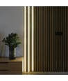 Beleuchtung für Akustikpaneel, 240 cm, schwarz - Komplettset mit Aluminiumprofil und CCT LED-Streifen
