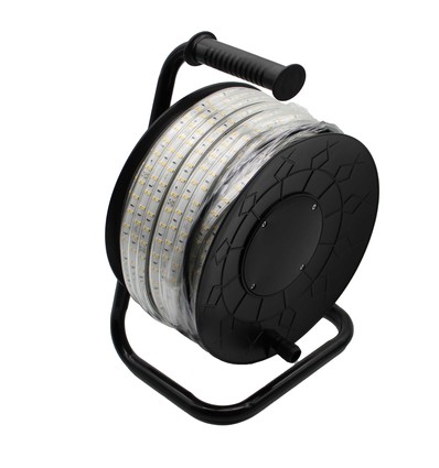 50m LED-Arbeitslichtstreifen auf Trommel ECO - 230V, IP67, 120 LED/m, 9W/m, 1320 lm/m