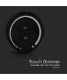 Touch Dimmer für LED Streifen, schwarz - Funk, batteriebetrieben, für 12V/24V, Wandmontage