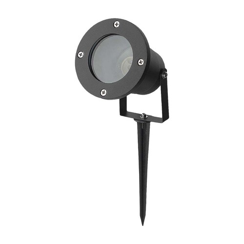 GU10 Gartenlampe mit Erdspieß - Aluminiumgehäuse, schwarz, IP65