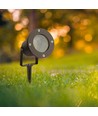 GU10 Gartenlampe mit Erdspieß - Aluminiumgehäuse, schwarz, IP65